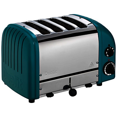 Dualit Made to Order Classic 4-Slice Toaster Stainless Steel/Water Blue Matt Dualit Made to Order Classic 4-Slice Toaster Stainless Steel/Water Blue Matt